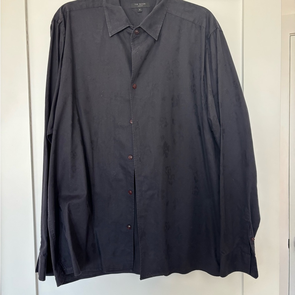 Ted Baker Men's Dark Button Down Shirt